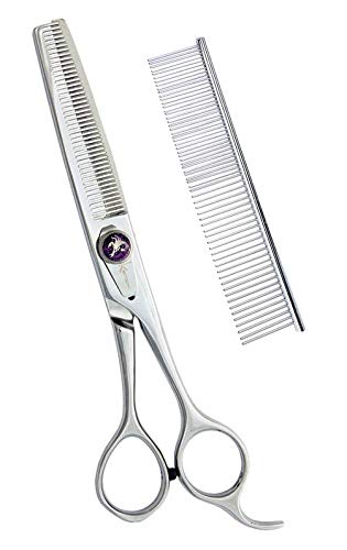 Kenchii Scorpion 46 Tooth Dog Grooming Thinning Shear With Bonus Steel Comb #TOP18