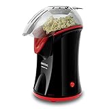 Palomitero con funcionamiento por convección, transfiere aire caliente a partir de una resistencia halógena; con 1200w de potencía