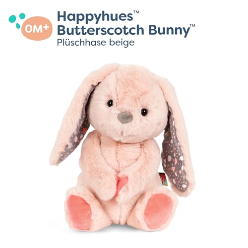 B. toys - Happyhues - Butterscotch Bunny - Plüschhase - Superweiches Plüschtier - Plüschtier für Babys, Kleinkinder, Kinder - Waschmaschinenfest - 0 Monate +