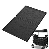 Alfombrillas Para El Clima - Alfombrilla De Silicona Tpe Para Todo Tipo De Clima Para Cochecito De 2 Plazas, Accesorio Duradero Y Plegable Para Carrito De Cochecito | Capa Protectora Para Evitar