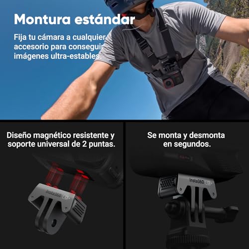 Insta360 Ace Pro 2 Paquete de Bici – Cámara de acción 8K Impermeable co-diseñada con Leica, Sensor de 1/1,3″, Dual Chip IA, excelente en Baja luz, Audio Superior, Pantalla abatible y edición por IA 5