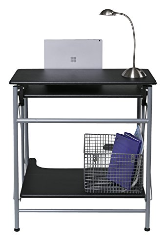 Onespace Freeley Folding Computer Desk, Black #TOP3