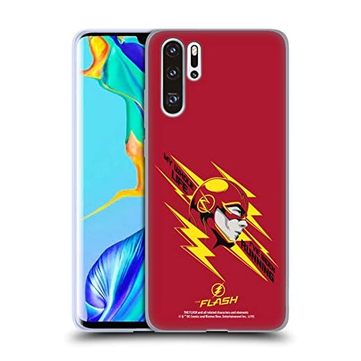 Head Case Designs Officiellt Licensierade The Flash TV Series Barry Head Grafik Mjuk Gel Fodral Kompatibelt med Huawei P30 Pro