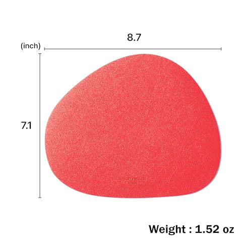 Image of GREEDY FARMERS Mouse pad, Non-Slip Washable Waterproof Computer Mouse pad (Red Grapefruit Coral)