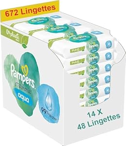 Lingettes Bébé Aqua Harmonie Pampers
