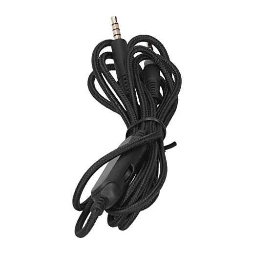 ASHATA Cabo de substituição auxiliar de cabo para Kingston HyperX Cloud MIX, cabo de áudio de fone de ouvido para Kingston HyperX Cloud MIX Gaming Headset Volumn Adjusted Cord