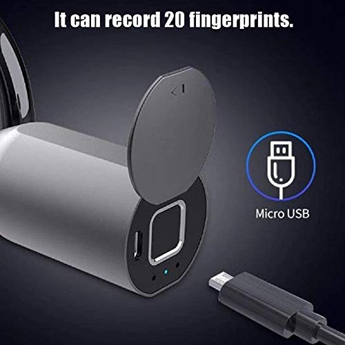 image for ZHB 20 Fingerprints Flexible Bike Lock,Bicycle Lock with USB Charge IP