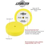 BUFF and SHINE 8" Yellow Recessed Foam Buffing Pad - Compounding/Polishing #3000G - Image 5