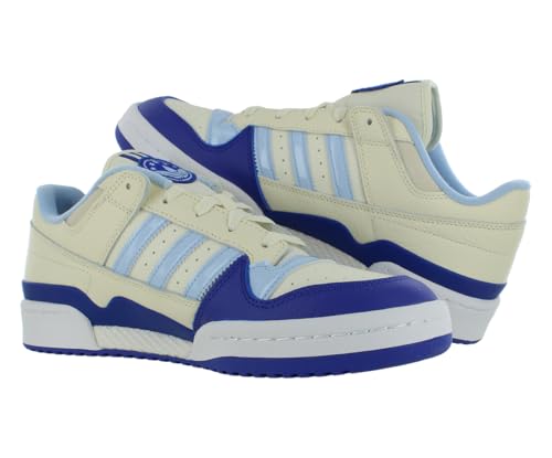 Image of adidas Forum Low CL Mens Shoes Size 11, Color: Cream White /Ludid Blue-Off-White