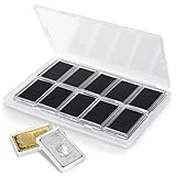 WAEKIYTL Silver Bar Holder 1 Oz Silver Bar Case Silver Bar Capsule Storage Bar Capsule Clear Acrylic Storage Container for 1 Ounce Silver Bar (20)