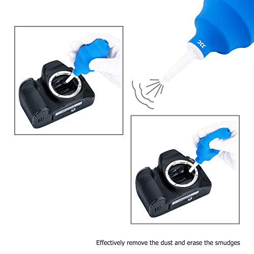 JJC Soft Compressed Air Dust Blower Blaster Cleaner for DSLR Mirrorless Compact Camera CCD CMOS Sensor Lens Filter Comptuter Keyboard Monitor Laptop Notebook Screen Glasses Optical Instrument Cleaning
