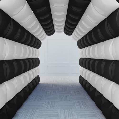 Tunnel de course à carreaux noir et blanc pour décoration murale de mariage et anniversaire