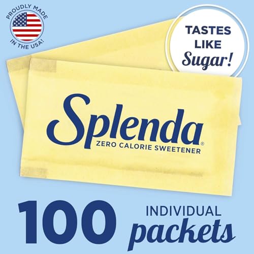 Image of Splendas Zero Calorie Sweetener | Healthy Sugar Replacement | Diet-Friendly & Diabetic Safe 100 Sachets (Pack of 2) Imported