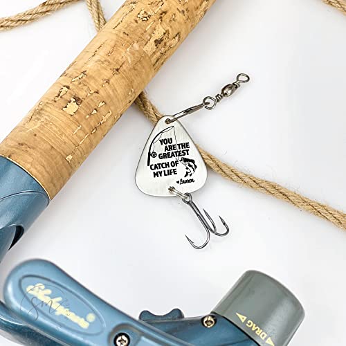 Sm Design Personalized Fishing Lure You Are The Greatest Catch Of My Life Fishing Lure Gift Men'S Gift For Husband Gift Boyfriend Personalized Gift Greatest-Lure thumb #5