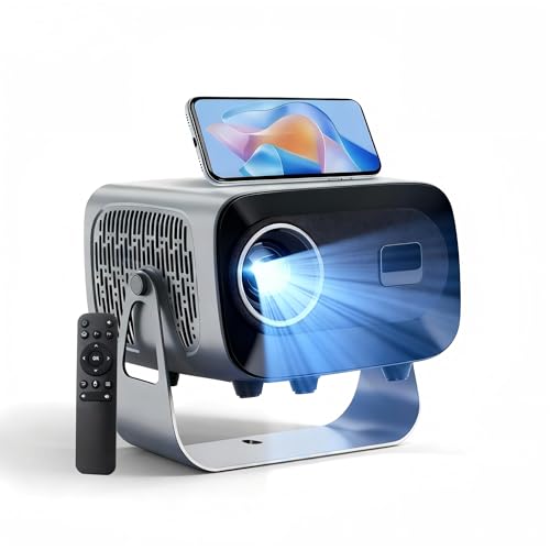 Portable Projector, 4K Supported 1080P HD 200" Display, Auto...