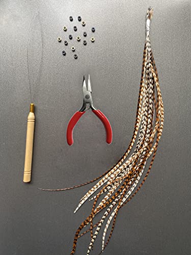 Feather Lily Natural Hair Feathers Kit, Feather Hair Extensions thumb #2