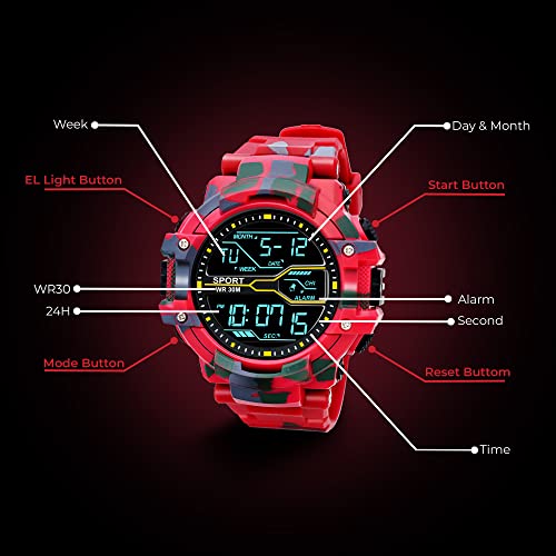 Image of ASGARD Multi Functional Sports Digital Dial Men's Watch