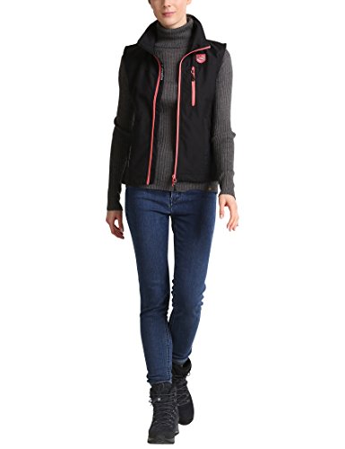 rts Piaffe Gilet Femme, Noir/Dubarry, FR : M (Taille Fabricant : M)