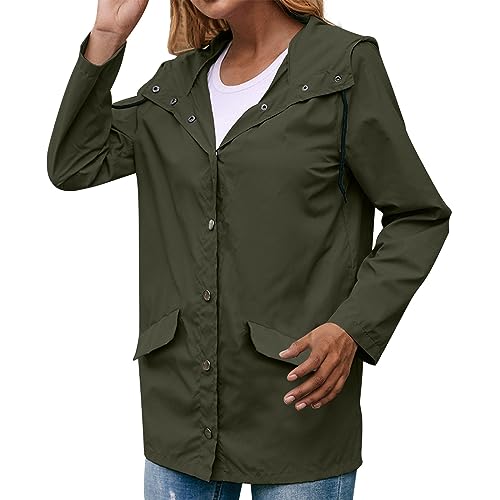 Veste de pluie en laine cintrée femme manteau étanche grande taille élégant