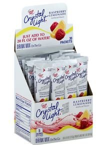 Crystal Light Raspberry Lemonade Drink Mix (120 Packets, 4 Boxes of 30)