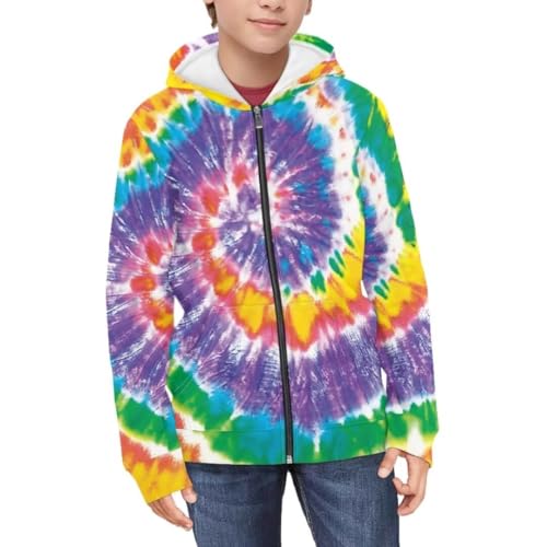 Pinupub 6-16 Years Kids Zip Up Hoodie Coat For Boys Girls Cute Long Sleeve Winter Hoodies Jacket3