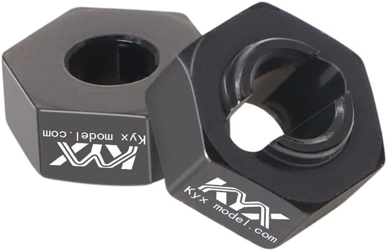 KYX Racing Aluminum Front Rear Wheel Hex Mount Adapter Upgrades Parts Accessories for 1/24 RC Crawler Car LOSI Micro-B Buggy