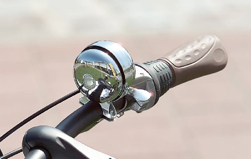 Foto von infactory Fahrradklingeln: 2er Pack Original Chinesische Fahrradklingel (Fahrradklingel Retro, Fahrrad-Zubehör, Fahrradhupe)