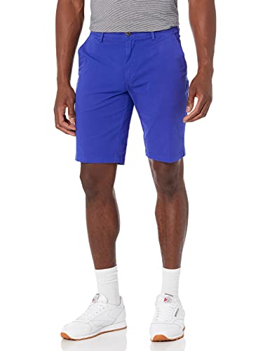 Goodthreads Short Chino Stretch Confortable sans Pince Coupe Ajustée Entrejambe 28 cm Homme, Bleu Vif, 34W Cover