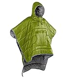 Hoodie Quilted Warm Poncho-Wearable Thermal Blanket-Windbreaker Coat Cloak-Camp Sleeping Bag Lightweight For Unisex