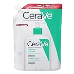 CeraVe Hydrating Foaming Cleanser, for Normal to Oily Skin with Hyaluronic Acid and 3 Essential Ceramides, Refill Pouch, 473ml