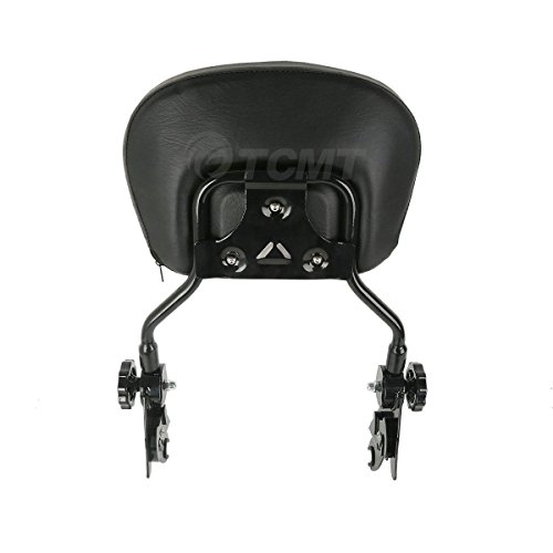 image for TCMT Adjustable Sissy Bar Passenger Backrest W/Pad Fits For Harley Tou