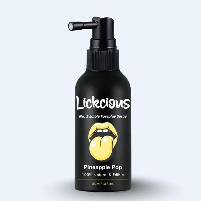 Image of Pineapple Pop Oral Spray for Couples | Edible Water-Based Flavoured Spray | 100% Vegan, Dermatologically & Clinically Tested | Made in India | 50 ml