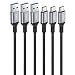 Produktbild USB Typ C Kabel AUKEY USB C auf USB 3.0 A Ladekabel 1M x 3 Nylon Fast Charge Sync schnellladekabel für Samsung Galaxy Note10 S10 S9+ S8, MacBook Pro 16" Air iPad Pro 2018 HUAWEI Google Pixel - Schwarz