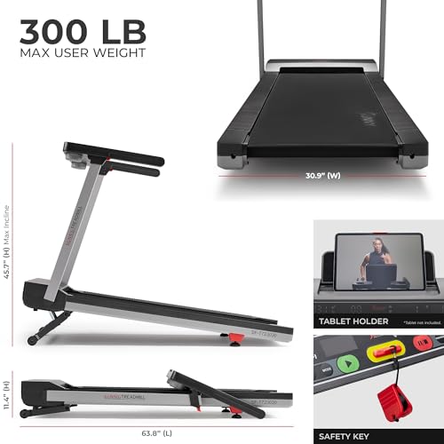 Treadmill folded in storage