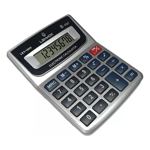 Calculadora LEY-1895 - Científica, 12 Dígitos, Visor LCD, Design Compacto e Funcional para Uso Diári