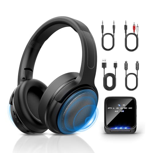 Wireless Headphones for TV Watching with Bluetooth Transmitter and Receiver ...