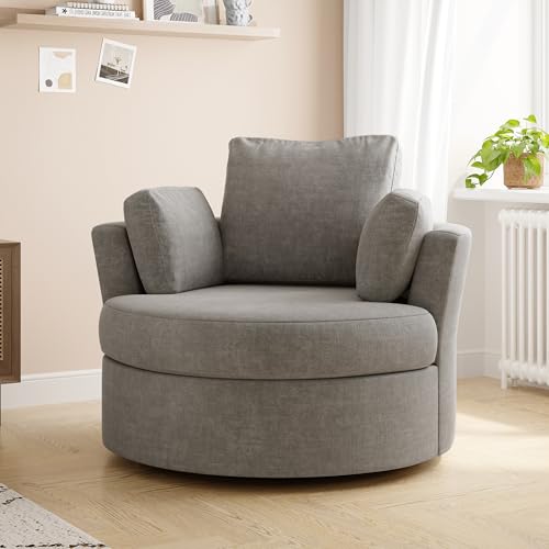 Sillón giratorio estándar Gris claro