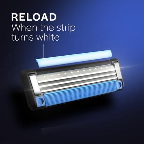 Image of Gillette Mach 3 Shaving Blades- Pack of 6 (Cartridges) & New Blade Razor - 1 Count