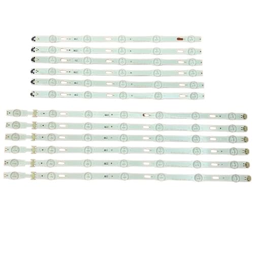 WHARGTSL Tira LED compatible con Samsung UE49MU6120K UE49MU6170U UE49MU6105K UE49MU6200K UN49MU6300 UE49KU6172 UE49MU6100 BN96-40632A 40633A