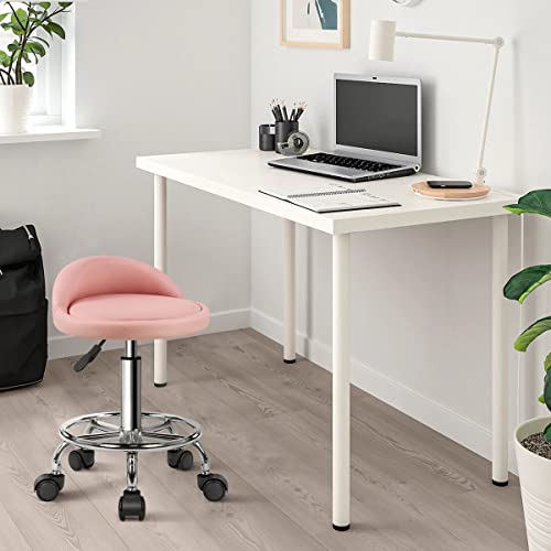 Taburete giratorio ergonómico para evitar dolores de espalda KKTONER rosa 3