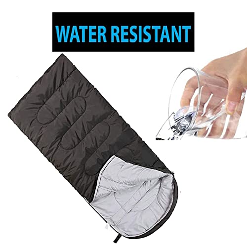 Bolsas de dormir estándar con capucha para adultos, 4 estaciones, cálidas o frías, ligeras para interior y exterior, para mochileros y camping miniatura 4