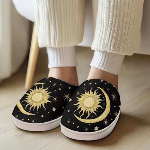 Lotusorchid Clog Slipper for Women Men, Warm Non-Slip Flannel Slipper Cozy Winter Slipper with Memory Foam House Slipper Scuff Slipper4