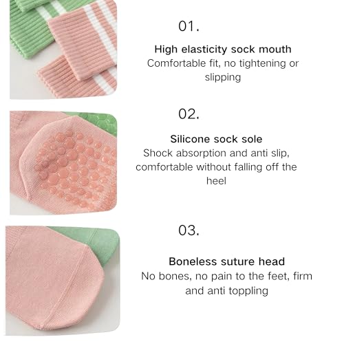 Yoga Socks Silicone Non-slip Bottom Women's Mid-tube Socks Fitness Socks Dance Pilates Socks Professional Sports Socks2