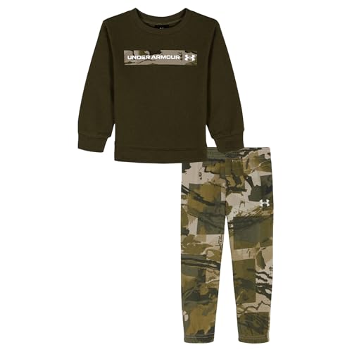 Image of Under Armour Boys' 2-Piece Hoodie Set, Pullover Sweatshirt and Fleece Pants
