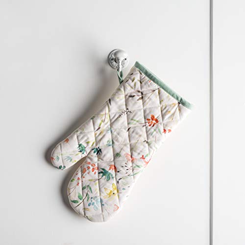 Maison D' Hermine OP003AA01 Oven Mitt & Pot Holder 100% Cotton Heat Resistant Oven Gloves (7.5"X13") & Hot Pads (8"X8") Combo thumb #2
