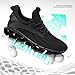 Men's Fashion Sneakers Slip on Walking Running Shoes Blade Tennis Casual Comfort Non Slip Work Sport Athletic Trainer All Black