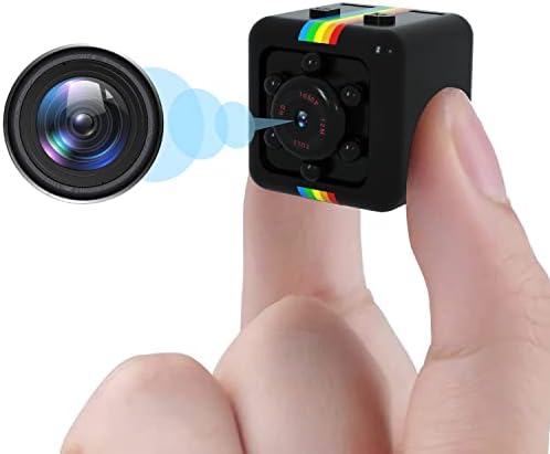 Jukllezan Mini Hidden Camera Wireless spy Camera Portable Nanny cam HD 1080P Camera with Night Vision and Motion Detection for Home Outdoor Office Features Small Camera