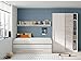 Habitdesign Cama Nido Juvenil, Dos Camas + Cajon + Estante, Cama Infantil,...