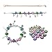 Produktbild Jerbro 58 Stück Charm Armband DIY Kit Schmuck Bastelset Silber Roségold Kette mit Handwerk Perle Mädchen Geschenke
