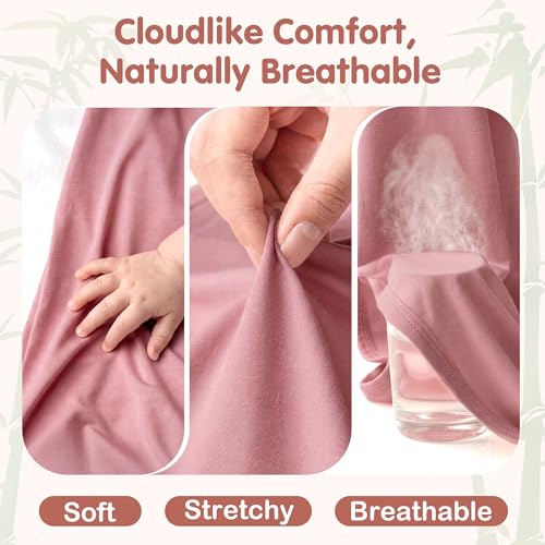 Image of Little Baby Sister Newborn Girl Outfit, Cute Knotted Gown 0-3 Month Soft Infant Going Home Sleepers
